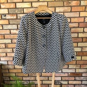 Trenz Ladies Jacket/Blazer 2X Navy & White